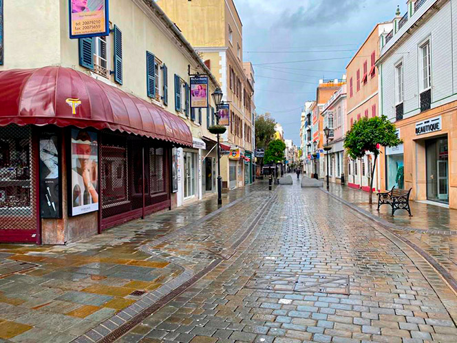 Main Street Gibraltar Coronavirus